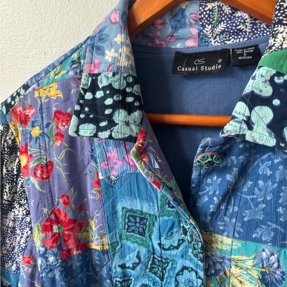 Vintage Made in India cropped patchwork jacket - Picture 2 of 6